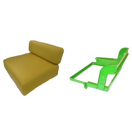 Aic Replacement Parts Tractor Seat Frame & Cushions Fits John Deere M MI MT MC Tractor AM1956T, AM476T SEQ90-0237SEATFRAME